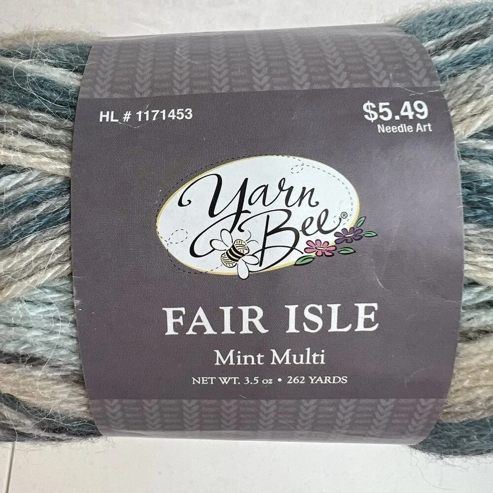 Lion Brand Mandala Yarn Bee Fair Isle Red Heart Boutique Twilight Yarn Lot 3 Mix